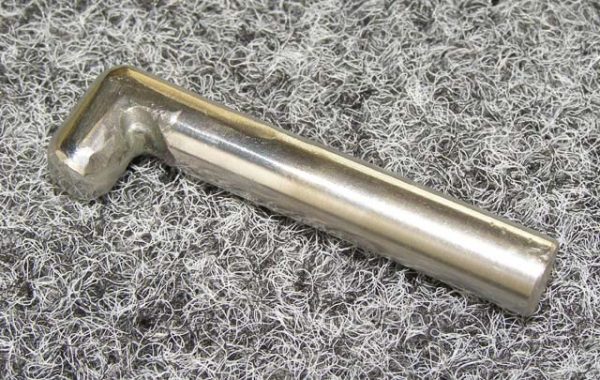 4462.2 - Jib strut MkII "L" end piece.  (Stainless steel)