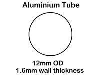 3503 - 12mm x 1.6mm wall Al tube lengths