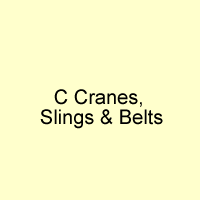 C Crane, Slings & Belts