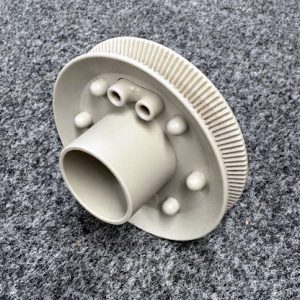 Nylon foremast reefing drum joined.